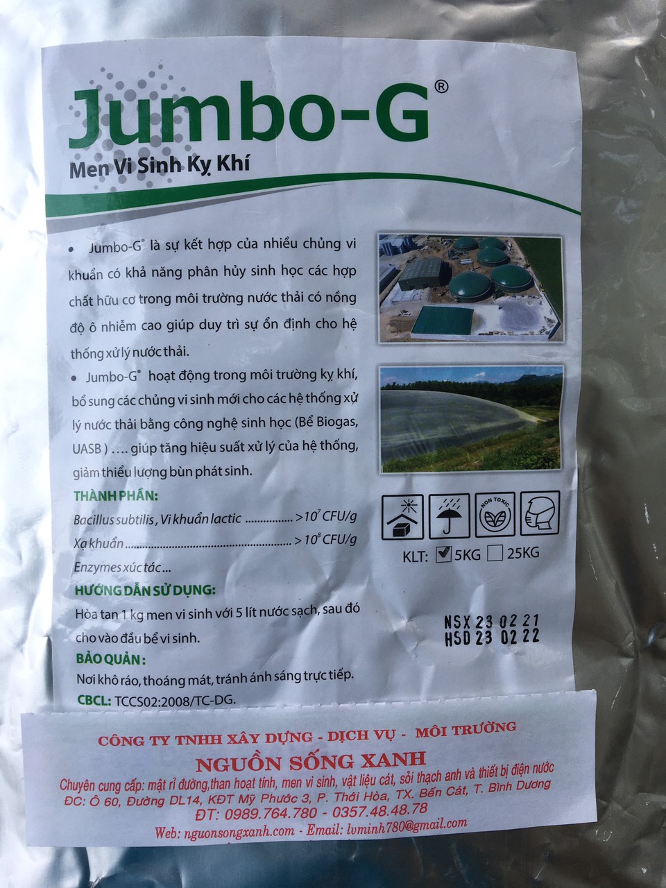 Men vi sinh kỵ khí Jumbo-G