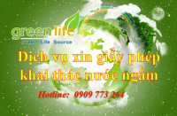 DỊCH VỤ XIN GIẤY PHÉP KHAI THÁC NƯỚC NGẦM UY TÍN